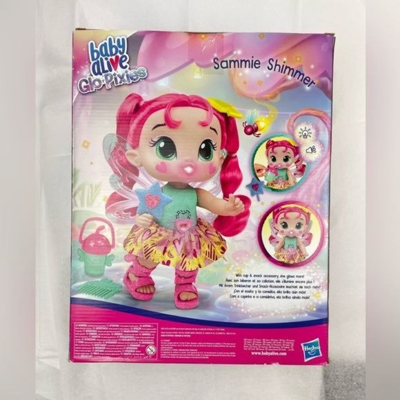 Baby Alive GloPixies Sammie Shimmer Baby Doll 10” - Picture 6 of 11